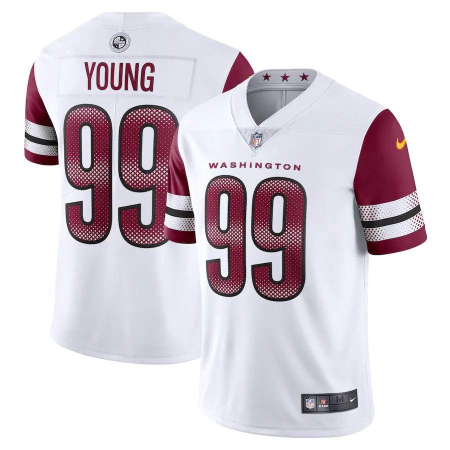 Men Washington Commanders #99 Chase Young Nike White Vapor Limited NFL Jersey->tennessee titans->NFL Jersey